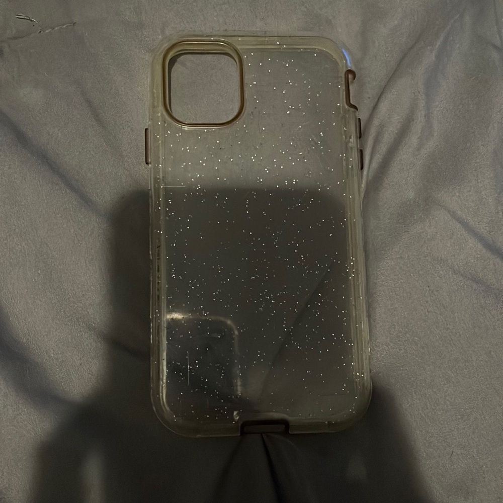 clear glitter phone case for iphone 11